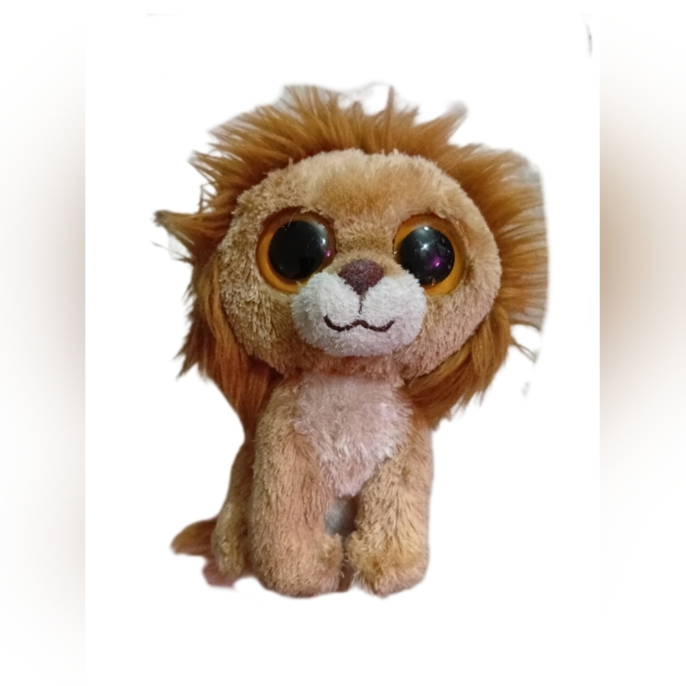 Ty Plush Lion Toy - Brown and Tan